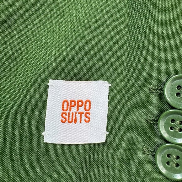 Opposuits Suit Jacket Blazer Youth Boys 16 Glorious Green Christmas Holiday - Picture 3 of 8